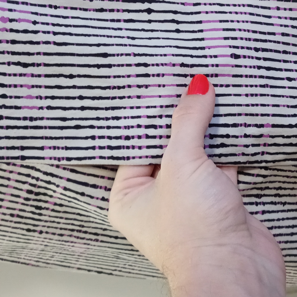 💘Carolina Herrera💘 - Black/White/Pink Stripe Pleated Cotton Midi Dress - Picture 10 of 15